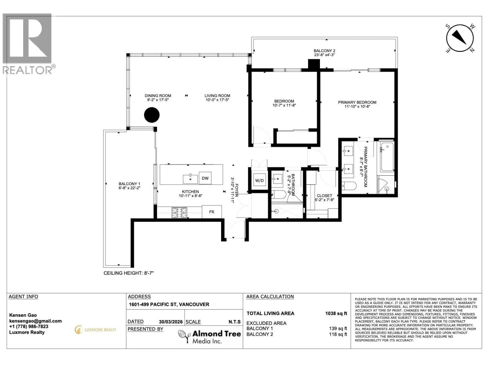 #1601 499 PACIFIC STREET, Vancouver, BC photo 2