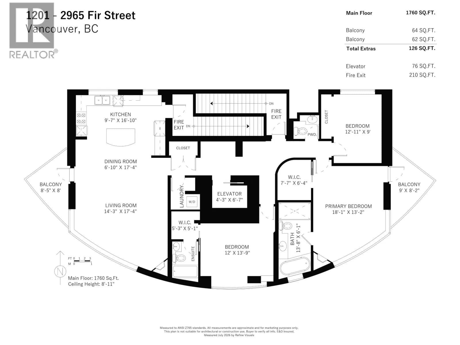 #1201 2965 FIR STREET, Vancouver, BC photo 2