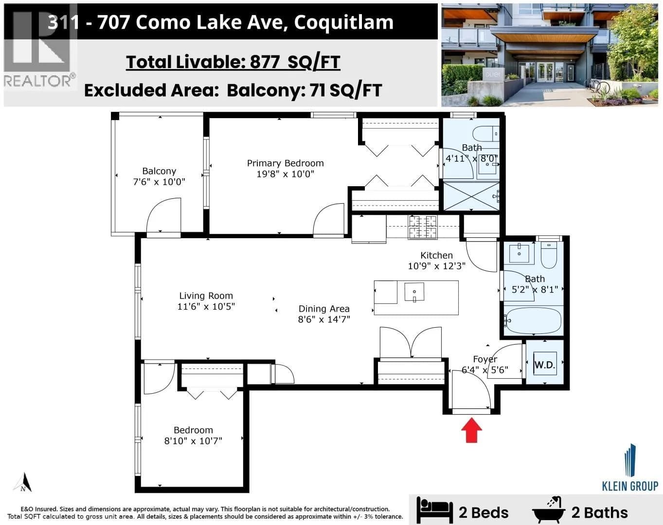 #311 707 COMO LAKE AVENUE, Coquitlam, BC photo 3