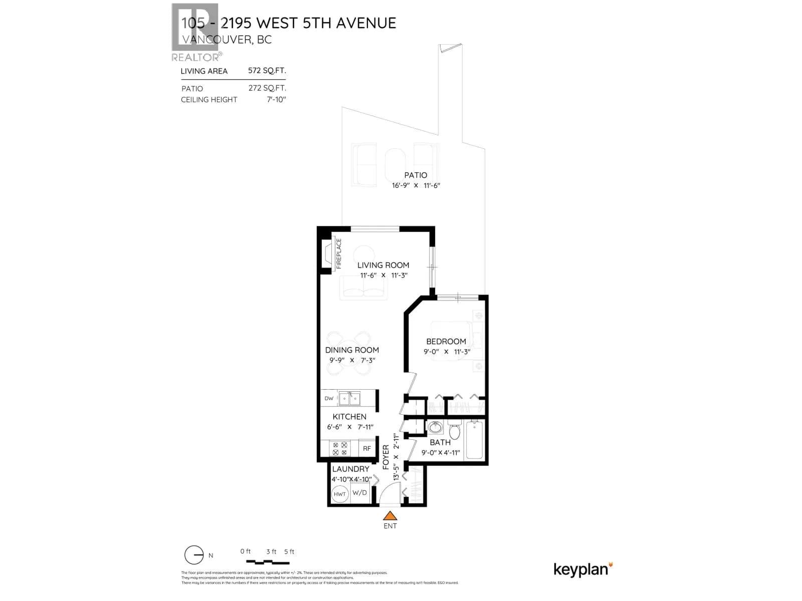 #105 2195 W 5TH AVENUE, Vancouver, BC photo 2