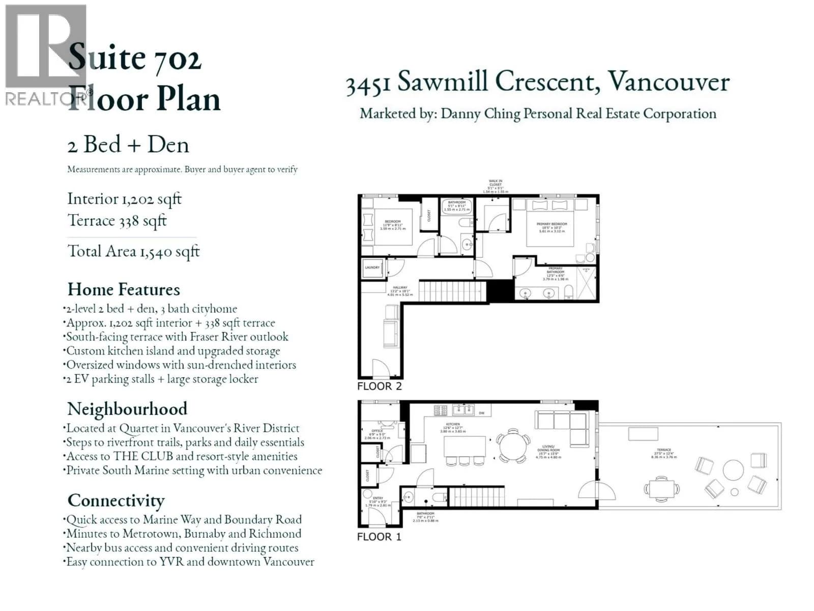 #702 3451 SAWMILL CRESCENT, Vancouver, BC photo 2