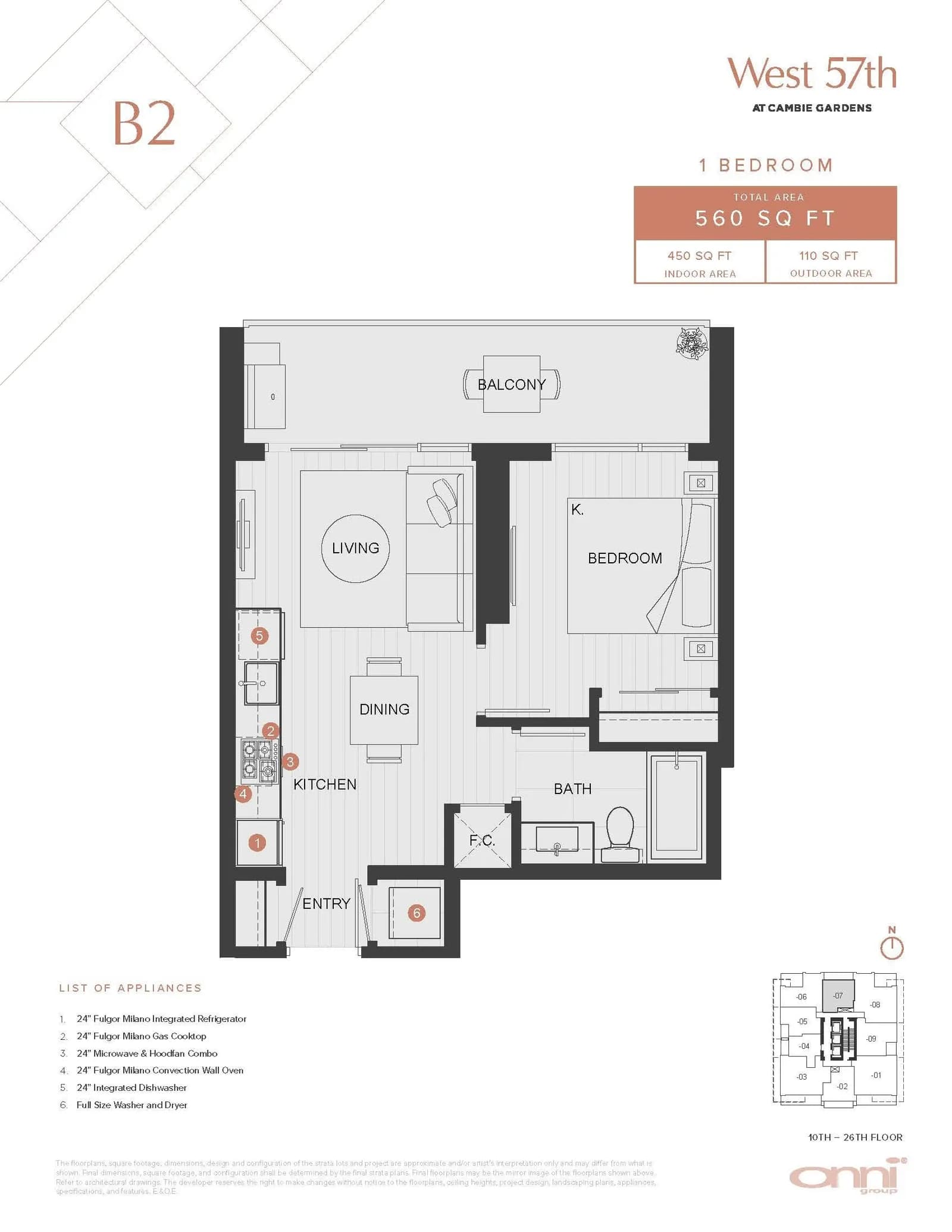 #1107 688 W 57TH AVENUE, Vancouver, BC photo 4